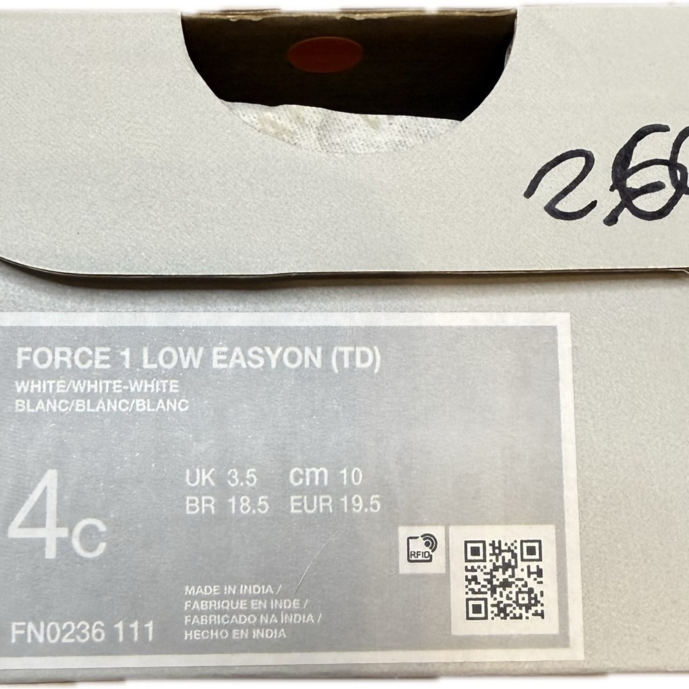 Nike force 1 low easyon size 4C children’s shoes - Picture 5 of 6